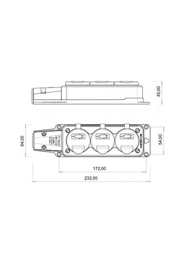 Bemi S 1/16a Kauçuk Monofaze Üçlü Grup Pri Z Ip54 Bem Bk1-1402-3613 0