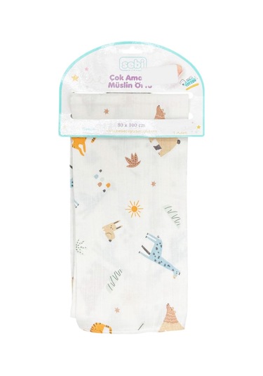 Sebi Bebe Çok Amaçlı Müslin Örtü 80X100 Cm