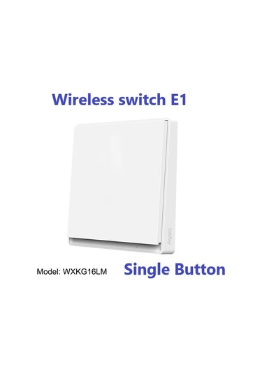 Aqara E1 Duvar Anahtarı Nötr Yok Nötr Akıllı Ev Zigbee 3.0 1 Adet
