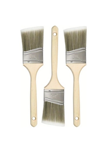 Willowhaven Gray Beyaz 3lü 2 5inç Açılı Boya Fırçası Seti