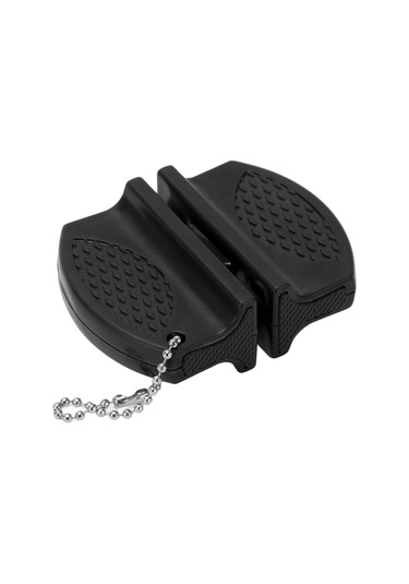 Springsun Siyah Taşınabilir Mini Bıçak Kesici - Anti Kayma Kollü, Çift Taraflı Carbide Ve Seramik Uçlar, Dış Mekan Ve Mutfak İçin Uygun