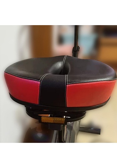 Suntek Elektrikli Bisiklet Sele Kalınlaştırılmış Kırmızı Kırmızı