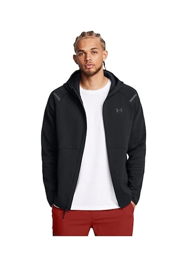 Under Armour Ua Unstoppable Flc Fz Erkek Günlük Ceket 1389352-001 Siyah Siyah