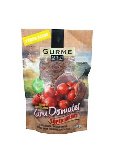 Gurme 212 Naturel Güneşte Kurutulmuş Domates Yarım Kesim 1 KG