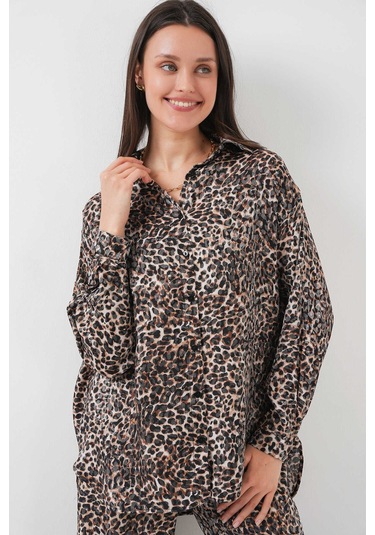 Gabria Leopar Parlak İkili Takım Leopar