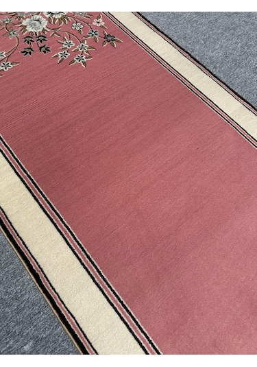 Saray Halı Klasik 737 P 100x300 Pembe Krem 3 Metre Yolluk Pembe