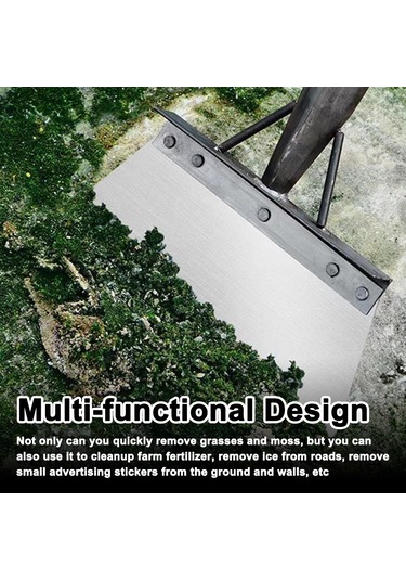 Yuntech01 Çok Amaçlı Çelik Shovel 30 Cm - Gevşek Toprak, Çim Ve Çöp Temizliği İçin Dayanıklı Ve Keskin Uçlu Bahçe Aleti