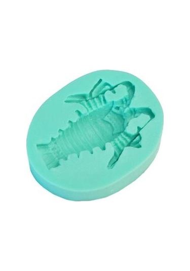 Soulader Lobster Şekilli Silikon Kalıp - Pasta, Çikolata, Sabun, Alçı Ve Fondan İçin Çok Amaçlı Mutfak Ve El Sanatları Kalıbı Yeşil