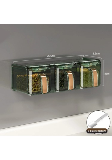 Ambition Green-mutfak Baharat Kutusu Baharat Depolama