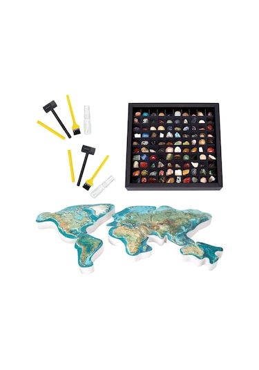 Dünyanın Kayaları Ve Mineralleri Araştırma Seti 3d Puzzle G0801