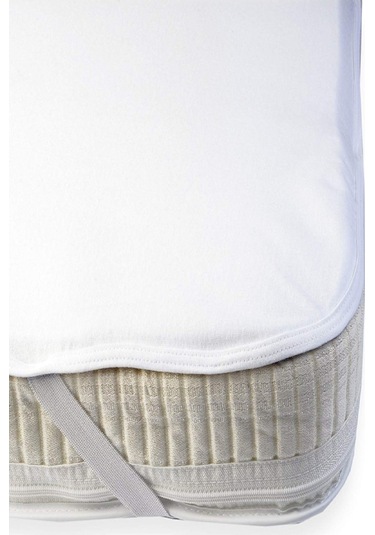 Mycey Bebe 70x140 Pamuk Alez Yatak Koruyucu Sıvı Geçirmez Beyaz