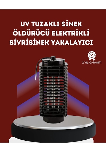 Uzun Ömürlü Elektrikli Sivrisinek Katili - Sessiz Çalışma, Güçlü Performans