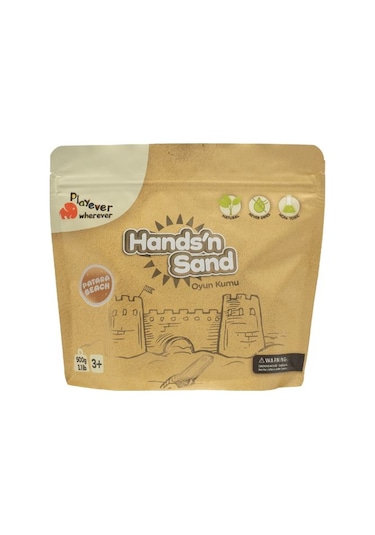 Playever Hands'n Sand Doğal Kinetik Kum 1kg - Naturel Krem