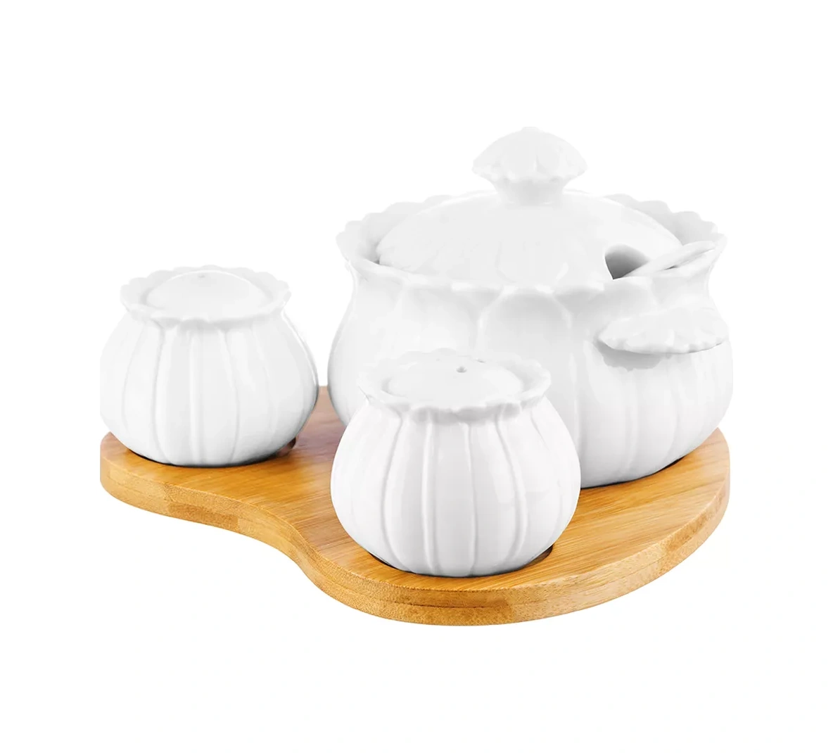 Elan Gallery Baharat Seti "çiçek", 3 Parça 11698276 Beyaz