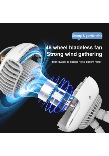 Cacaobebek Arabaları Için Usb Mini Şarj Edilebilir Fan C Tipi El Fanlı Kullanışlı Bladeless Turbo Fan 1200mah 6099 Pembe