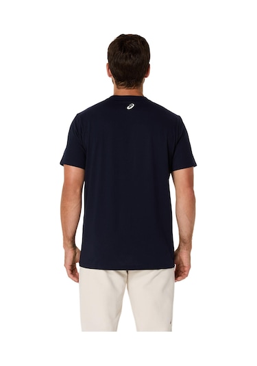 Asics Asıcs Logo Ss Tee Erkek Sax Kısa Kollu Tshirt 2031e188-403 Mavi