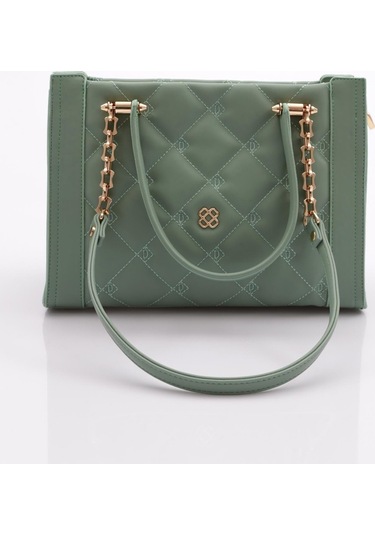 Dgn 657 Kadin Zincirli Çanta 657-2326-R123491 Su Yeşili