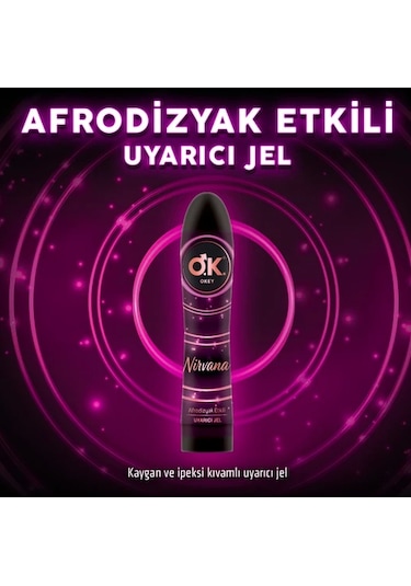 Okey Çilek Kayganlaştırıcı Jel 100 ML + Okey Nirvana Uyarıcı Jel 100 ML