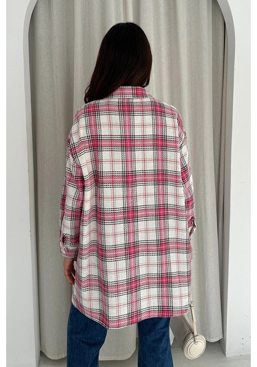 Uzun Oduncu Gömlek Pembe Pembe