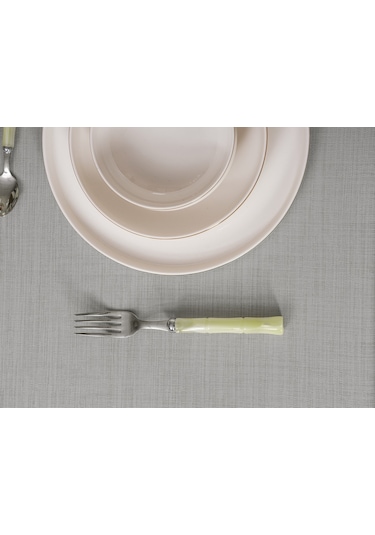 Cotton Box Plain Masa Örtüsü Gri 155x220