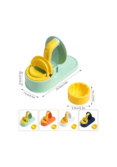 Ximistore9 3'ü 1 Arada Mutfak Aleti: Çıtır Manti, Mantı Ve Poğaça Kalıbı - Hızlı Hamur Press - Güvenli Pp Malzeme - Mavi Çok Renkli