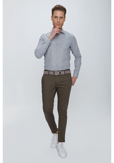 P 1112 Slim Fit Toprak Spor Pantolon TOPRAK