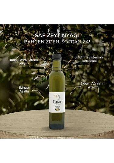 Turan Bal ve Yöresel Saf Zeytinyağı 500 ML