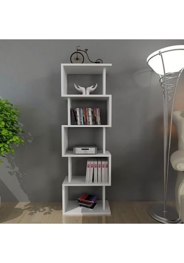 Moonlife Moonlife Zero Dekoratif Kitaplık Beyaz