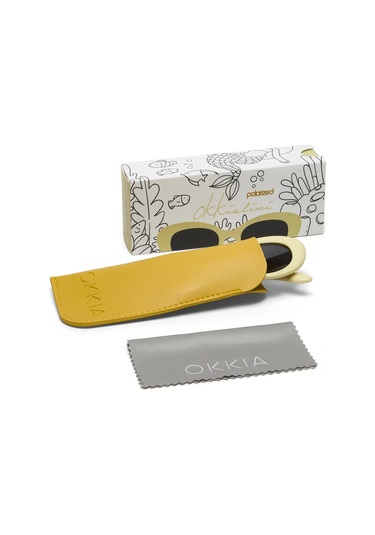 Okkialini Paris Bambina Çocuk Güneş Gözlüğü Krem 3/5 Yaş Krem