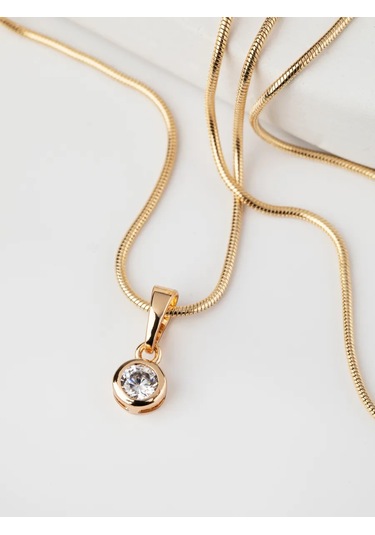 Xuping Badımlı Altın Kaplama Küçük Pandantifli Boyun Zinciri 395826738 Altın Rengi