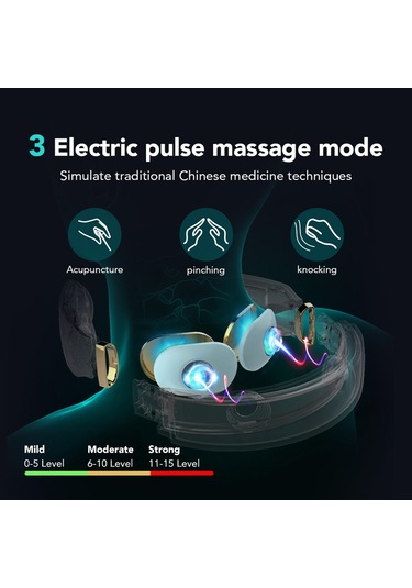 Suntek Isı Ile Skg Boyun Masaj Aleti 4 Modlu Ev Seyahati Dış Beyaz