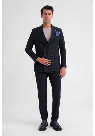 C 719 Ceket Comfort Lacivert Lacivert