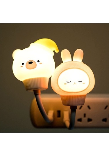 Pazly Esnek Mini Usb Led Gece Lambası - Beyaz Işık, Pratik Ve Şık Diğer