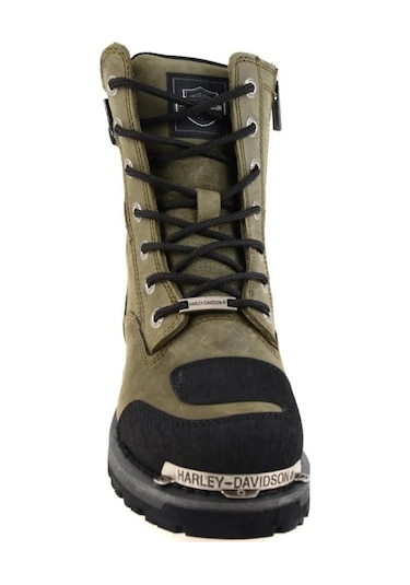 Harley Davidson Riddick Olive Crazy Deri Kadın Bot 001