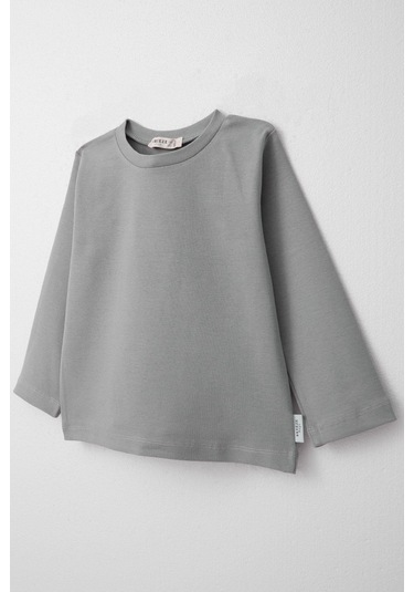 Breeze Erkek Çocuk Uzun Kollu Tişört Basic 1-4 Yaş, Açık Gri-açık Gri Açık Gri