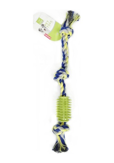 Nunbell Diş Kaşıma Düğümlü Diş İpi Köpek Oyuncağı 37 CM