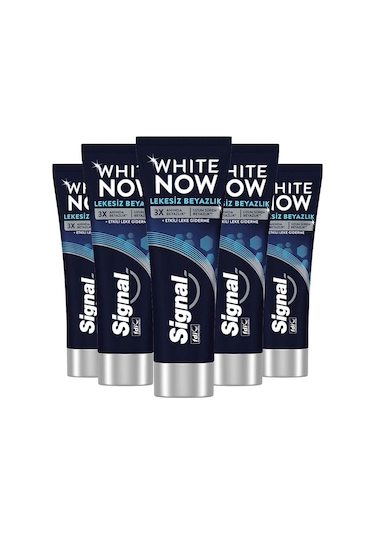 Signal White Now Lekesiz Beyazlık Diş Macunu 5 x 75 ML