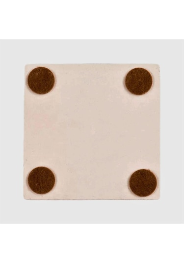 Botsvana Temalı Taş Bardak Altlığı Çok Renkli