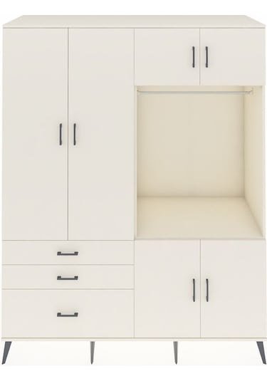 Kronos Gardrop 7 Raflı 3 Çekmeceli Tek Askılı 176x59x221 Aytaşı-aytaşı Aytaşı