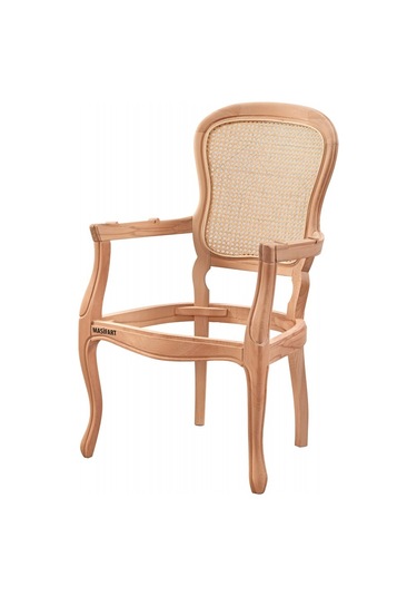 Masifart Renata Hasırlı Klasik Berjer Cilasız Ham Diğer