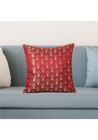 Homyl Modern Yastık Örtüsü 45 X Cm Yumuşak Kırmızı Kırmızı