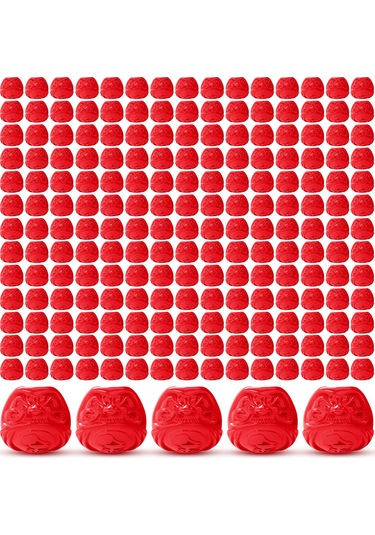 Wezone Tek Kullandım Dövme Pigment Bardakları, Sağlıklı Ve Sabit Tabanlı, 200 Adet Kırmızı Renk