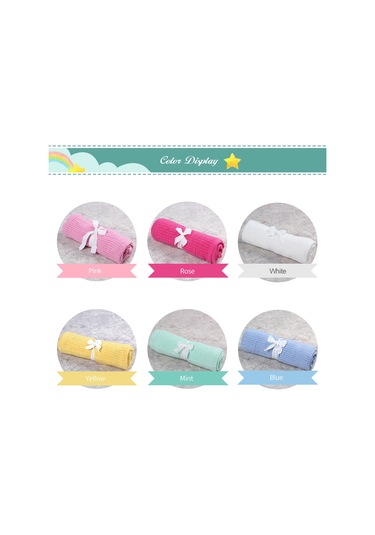 Vkemall "yumuşak Pamuk Bebek Battaniyesi - Nefes Alabilir Delikli Tasarım, Seyahat Ve Uyku İçin" Nane Yeşili