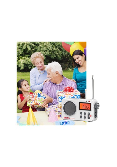 Springsun Taşınabilir Am/fm Radyo Lcd Ekranlı Stereo Radyo Pil Ve Usb İle Çalışır