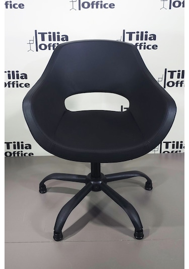 Monaco Çalışma Kesim Kuaför Koltuğu Yonca Sabit Siyah Ayak Siyah