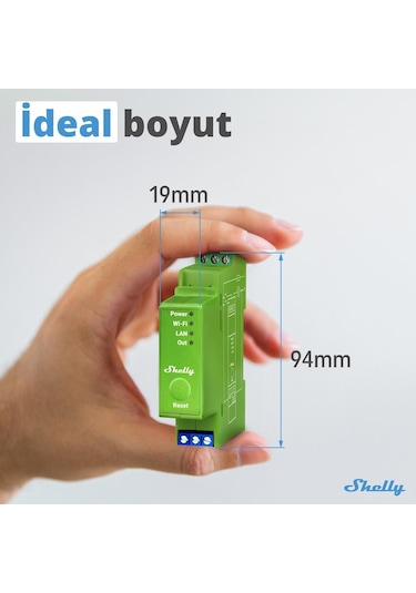 Shelly Pro Dimmer 1pm Dın Ray 1 Kanal Enerji Ölçümlü Akıllı Dimmer