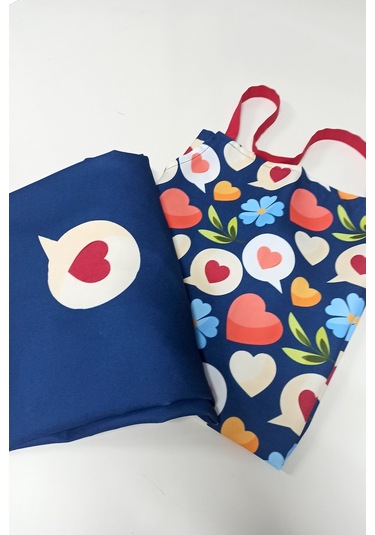 Ays Home Kalpli Çiçek Mutfak Önlüğü 2'li