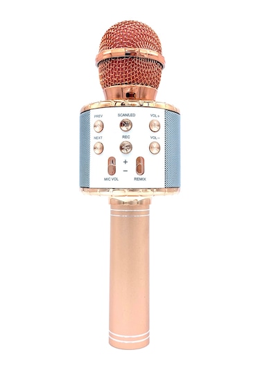 Qingmipy Renkli Led Işıklı Kablosuz Mikrofon: Çocuklar İçin Karaoke, Ev Partileri Ve 5 Ses Efekti İle Eğlence