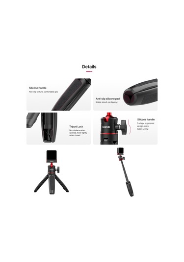Ulanzi Mt-50 Taşınabilir Selfie Çubuğu Tripod Standı 360 Dönebilen Ballhead İle Manyetik Hızlı Çıkarma 3 Bölümlü Uzatılabilir Tüp Maksimum Yükseklik 25,5 Cm/ 10 İnç Djı Action 2 Kamera İçin Yedek Siyah Ulanzi Mt-50 Taşınabilir Selfie Çubuğu Tripod Standı 360 Dönebilen Ballhead İle Manyetik Hızlı Çıkarma 3 Bölümlü Uzatılabilir Tüp Maksimum Yükseklik 25,5 Cm/ 10 İnç Djı Action 2 Kamera İçin Yedek Siyah