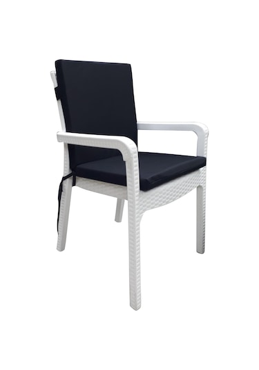 Mirzade 6 Adet Elit Su Geçirmez Yüksek Arkalı Minder-siyah